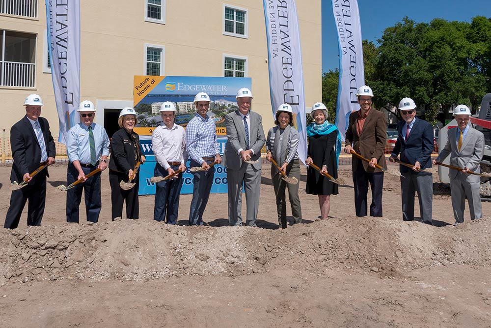 Groundbreaking Ceremony Held For Building B at Edgewater at Hidden Bay