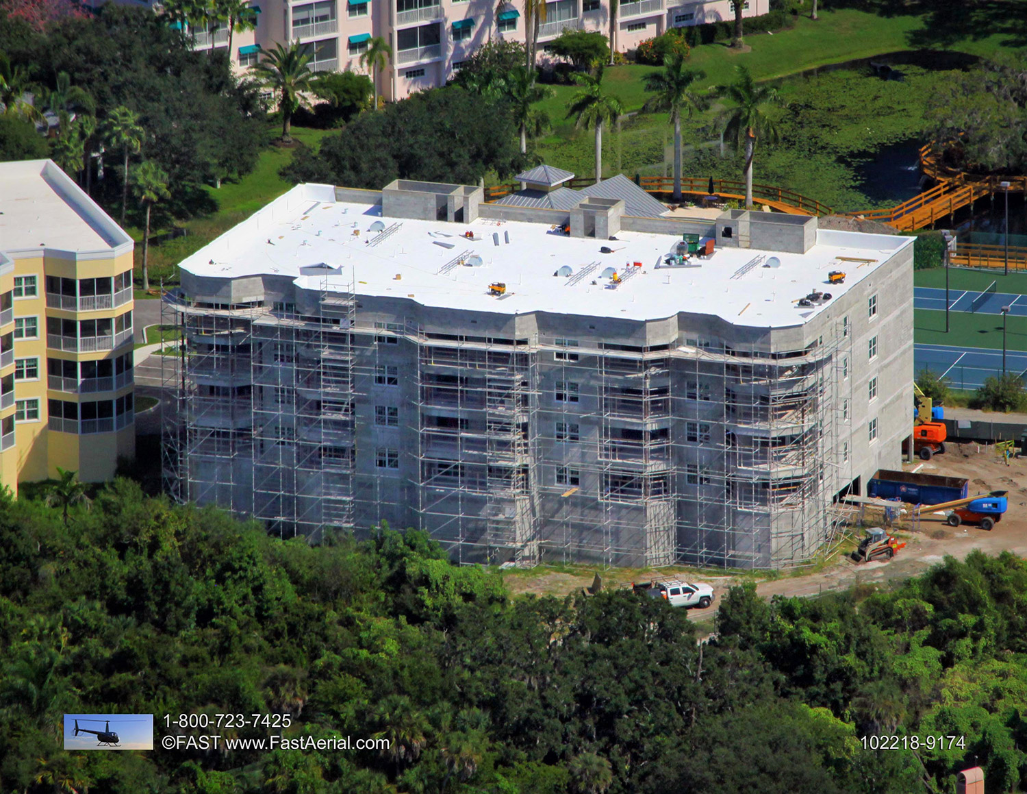 Construction continues on Building B at Edgewater at Hidden Bay.